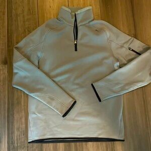 Ralph Lauren RLX Zip Scuba Fleece Sweatshirt Gray Black Trim & Metal RLX - Large